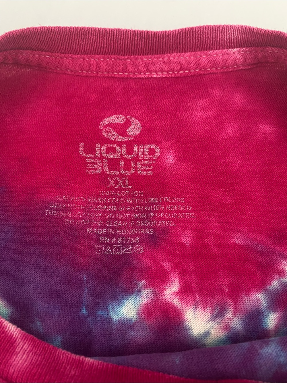 Vintage Liquid Blue Jimi Hendrix Axis Bold Tie-Dye T-Shirt size xxl - Picture 6 of 10